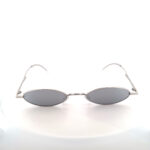 Silver Edge Retro Oval Metal Güneş Gözlüğü - Görsel 3