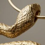 SERPENTIA-GOLD YILAN KOLYE - Görsel 2